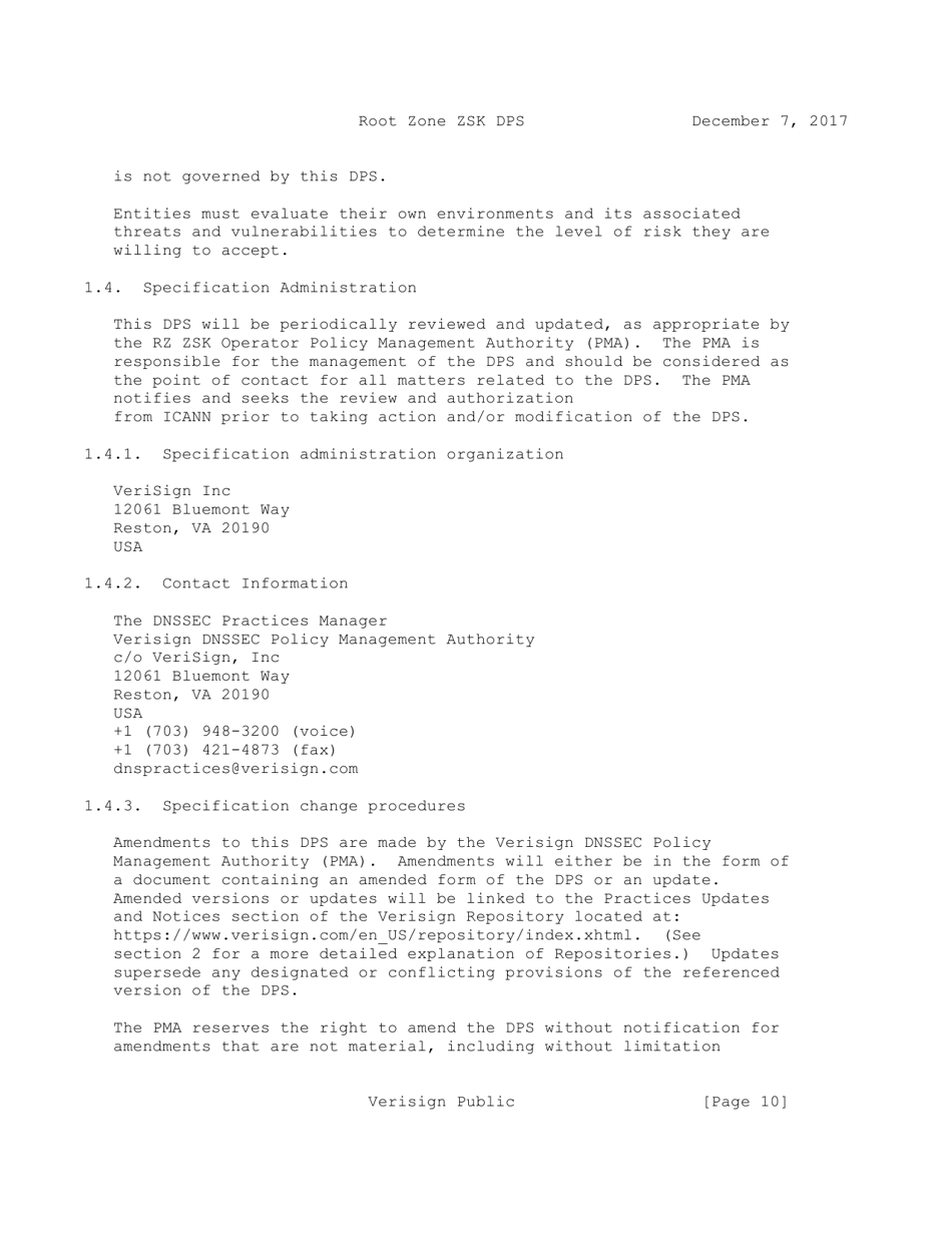 Dnssec Practice Statement for the Root Zone Zsk Operator - Internet Assigned Numbers Authority, Page 10