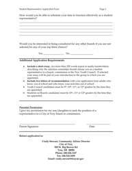 Student Board Application - City of Troy, Michigan, Page 2