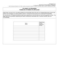 Form PTO/AIA/82 Transmittal for Power of Attorney to One or More Registered Practitioners (English/Swedish), Page 4