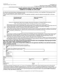 Form PTO/AIA/82 Transmittal for Power of Attorney to One or More Registered Practitioners (English/German), Page 2