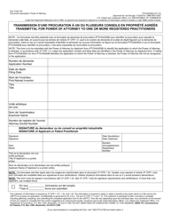 Document preview: Form PTO/AIA/82 Transmittal for Power of Attorney to One or More Registered Practitioners (English/French)
