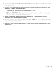 Storm Water Pollution Prevention Plan (Swppp) Template - Michigan, Page 20