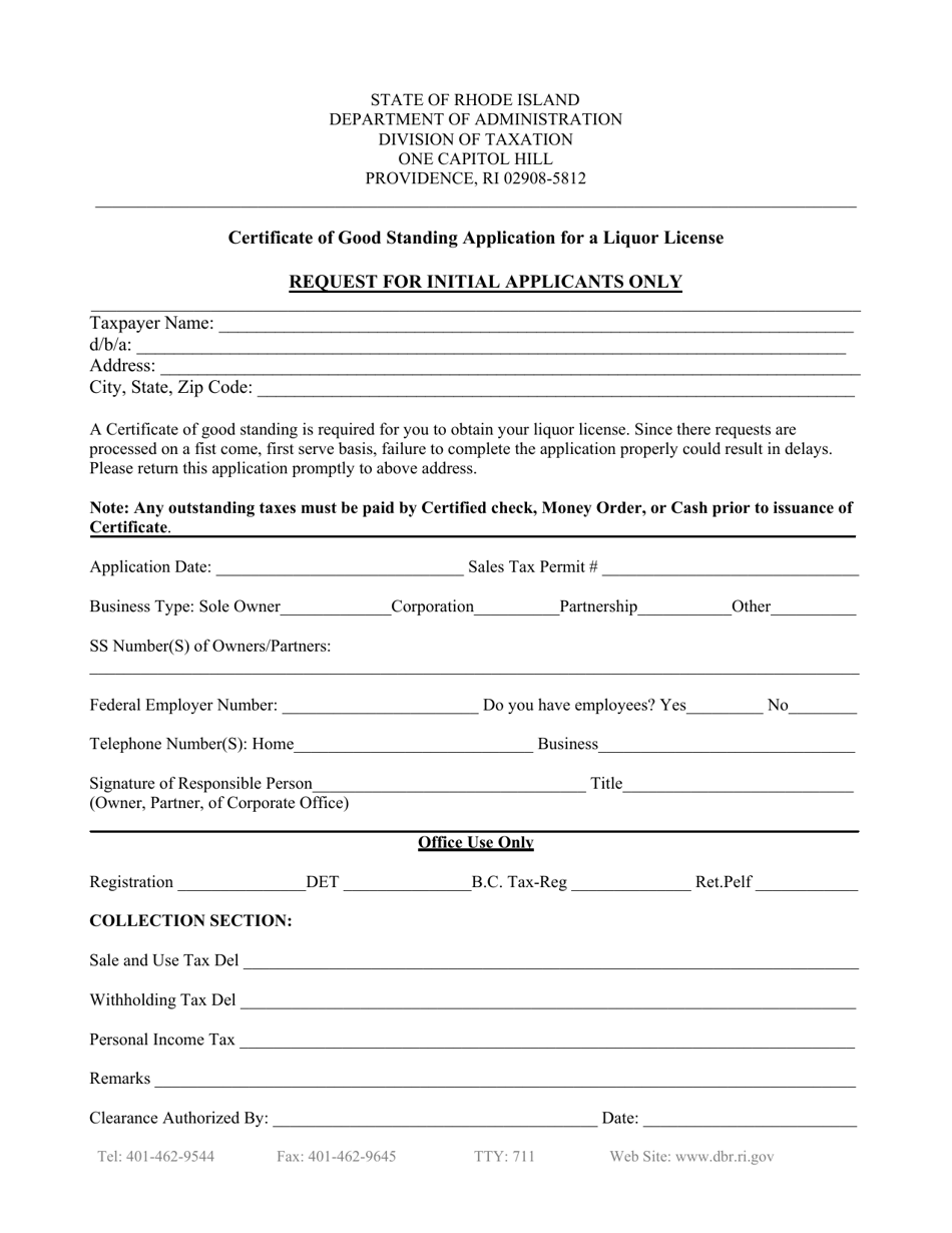 Application for Class G / Gd License - Rhode Island, Page 2