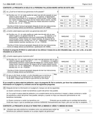 Formulario SSA-10-SP Solicitud Para Beneficios De Seguro Como Conyuge Sobreviviente (Spanish), Page 6