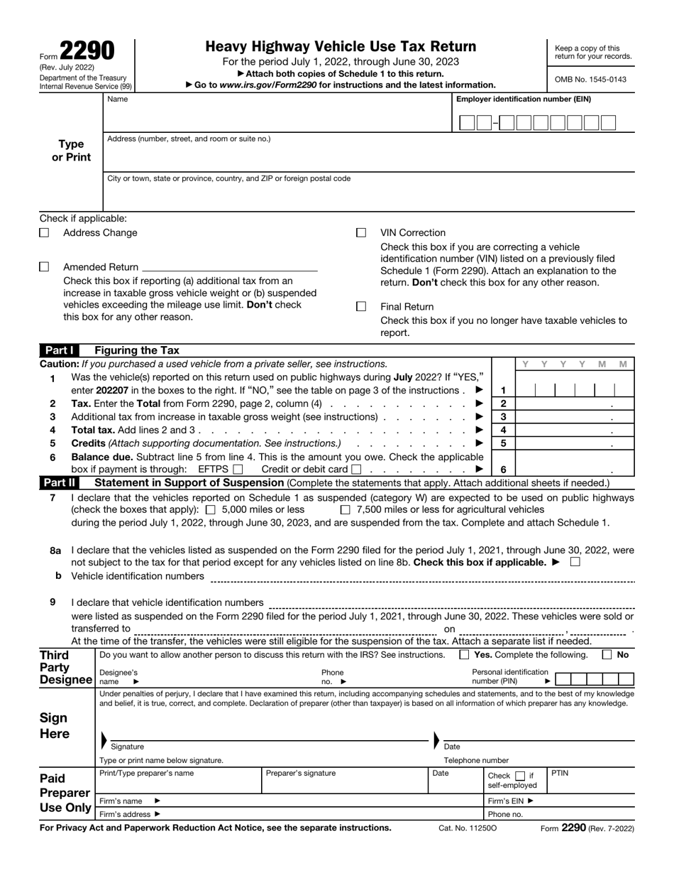 IRS Form 2290 Heavy Highway Vehicle Use Tax Return, Page 3