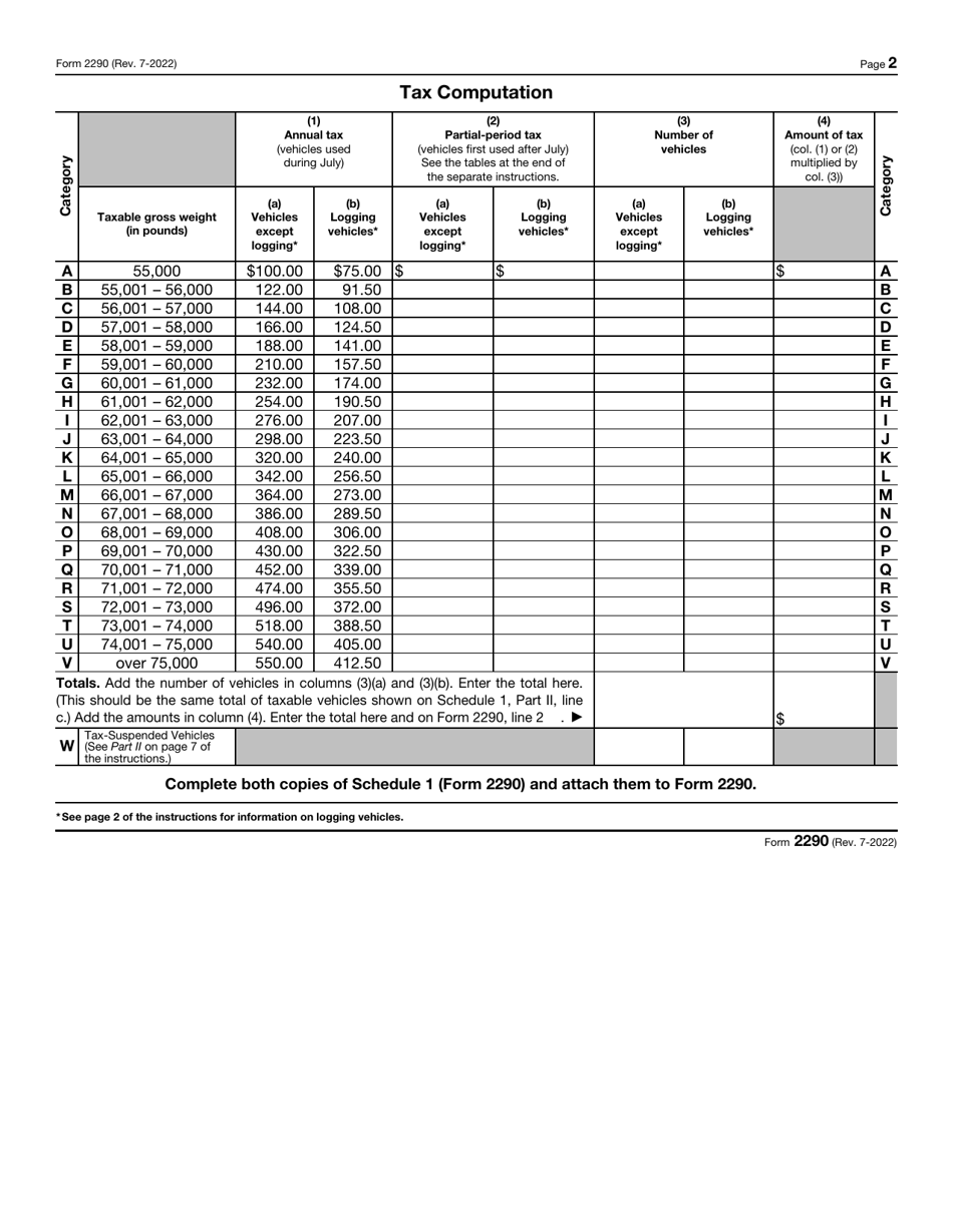 IRS Form 2290 Heavy Highway Vehicle Use Tax Return, Page 4
