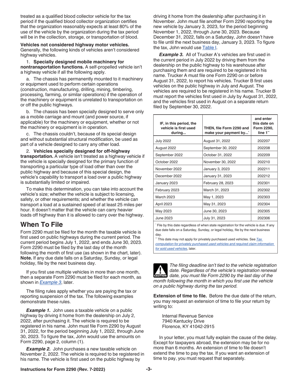 Instructions for IRS Form 2290 Heavy Highway Vehicle Use Tax Return, Page 5