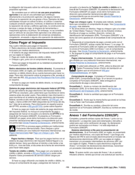 Instrucciones para IRS Formulario 2290 (SP) Declaracion Del Impuesto Sobre El Uso De Vehiculos Pesados En Las Carreteras (Spanish), Page 12