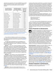 Instrucciones para IRS Formulario 2290 (SP) Declaracion Del Impuesto Sobre El Uso De Vehiculos Pesados En Las Carreteras (Spanish), Page 6