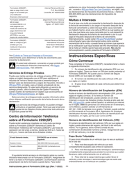 Instrucciones para IRS Formulario 2290 (SP) Declaracion Del Impuesto Sobre El Uso De Vehiculos Pesados En Las Carreteras (Spanish), Page 7