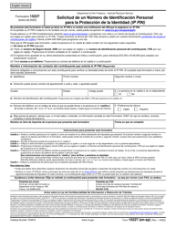 IRS Form 15227 Application for an Identity Protection Personal Identification Number (Ip Pin) (English/Spanish), Page 2