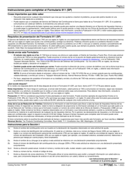 IRS Formulario 911 Solicitud De Ayuda Del Servicio Del Defensor Del Contribuyente (Y Solicitud De La Orden De Asistencia Al Contribuyente) (Spanish), Page 3