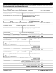 IRS Formulario 433-A (OIC) Informacion De Cobro Para Los Asalariados Y Trabajadores Por Cuenta Propia (Spanish), Page 3