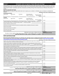 IRS Formulario 433-A (OIC) Informacion De Cobro Para Los Asalariados Y Trabajadores Por Cuenta Propia (Spanish), Page 6