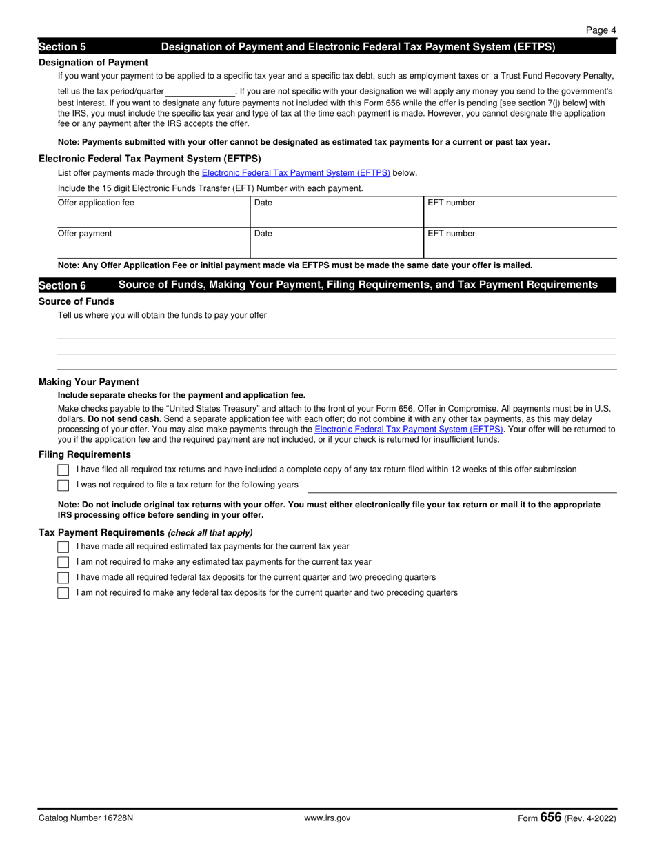 IRS Form 656 Offer in Compromise, Page 5