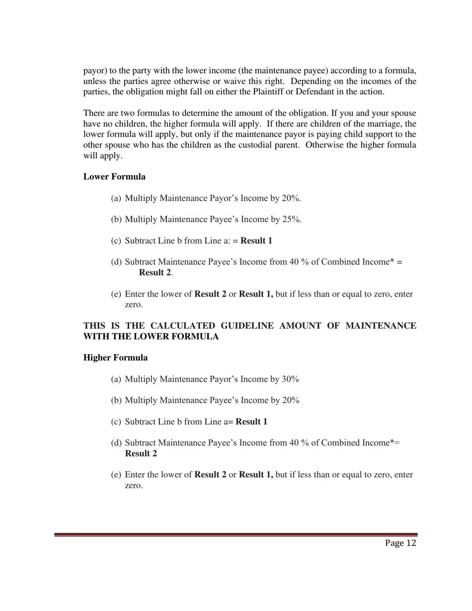 Preliminary Conference Stipulation / Order Contested Matrimonial - County of Suffolk, New York, Page 12