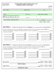 Document preview: Form CP-33TV Centralized Arraignment Part (CAP) Compensation Claim Form - New York