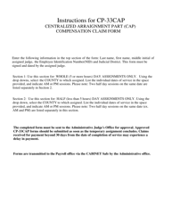 Form CP-33TV Centralized Arraignment Part (CAP) Compensation Claim Form - New York, Page 2