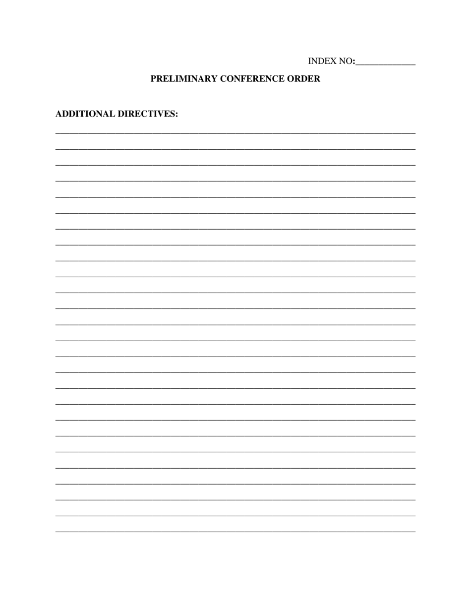 Form 8A Preliminary Conference Order - Bronx County, New York, Page 3