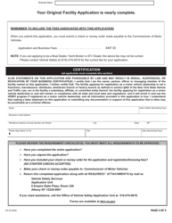 Form VS-1D Original Facility Application - New York, Page 5