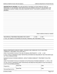 Form LIC624 LE Law Enforcement Contact Report - California, Page 4