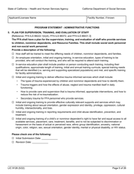 Form LIC9128 Foster Family Agency Program Statement - California, Page 11