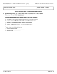Form LIC9128 Foster Family Agency Program Statement - California, Page 14