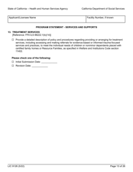 Form LIC9128 Foster Family Agency Program Statement - California, Page 19