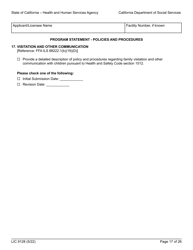 Form LIC9128 Foster Family Agency Program Statement - California, Page 23