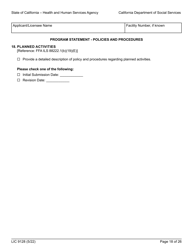 Form LIC9128 Foster Family Agency Program Statement - California, Page 24