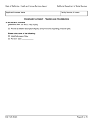Form LIC9128 Foster Family Agency Program Statement - California, Page 26