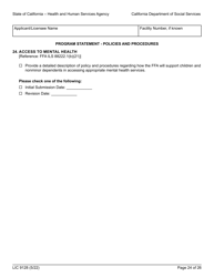 Form LIC9128 Foster Family Agency Program Statement - California, Page 30