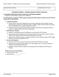 Form LIC9128 Foster Family Agency Program Statement - California, Page 31