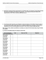 Form LIC9283 Infection Control Plan - Adult Day Programs - California, Page 3