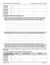 Form LIC9283 Infection Control Plan - Adult Day Programs - California, Page 4