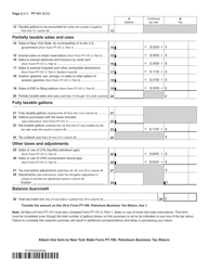 Form PT-101 Tax on Motor Fuel - New York, Page 2