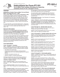 Instructions for Form PT-101, PT-101.1, PT-101.2, PT-101.3, PT-101.4, PT-101.5 - New York