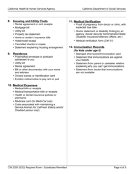 Form CW2200 Request for Verification - California, Page 4