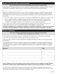 Star to E-Star Exemption Application - New York City, Page 2