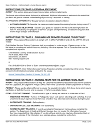 Form GEN1031 Annual County Training Plan - California, Page 2