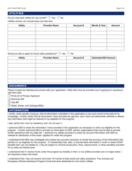 Form RAP-1014A Utilities Only Application - Emergency Rental Assistance Program - Arizona, Page 2