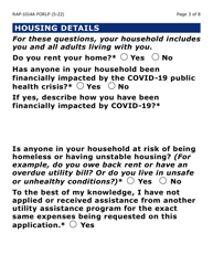 Form RAP-1014A-LP Emergency Rental Assistance Program Utilities Only Application (Large Print) - Arizona, Page 3