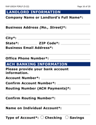Form RAP-1002A-LP Emergency Rental Assistance Program Manual Application (Large Print) - Arizona, Page 16