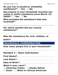 Form RAP-1002A-LP Emergency Rental Assistance Program Manual Application (Large Print) - Arizona, Page 4