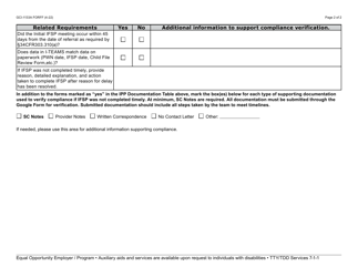 Form GCI-1133A Child File Review Form - Indicator 7 45-day Timeline - Arizona, Page 2