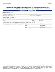 Form CCA-1211A Request for Search of Background Checks - Arizona, Page 2