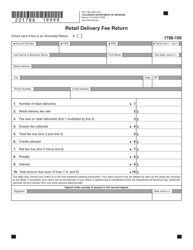 Form DR1786 Retail Delivery Fee Return - Colorado, Page 2