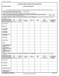 Document preview: DD Form 2815 Alternative Dispute Resolution (Adr) Report