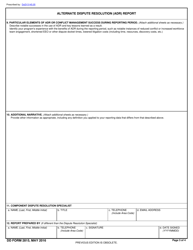 DD Form 2815 Alternative Dispute Resolution (Adr) Report, Page 3