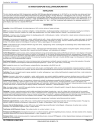 DD Form 2815 Alternative Dispute Resolution (Adr) Report, Page 4